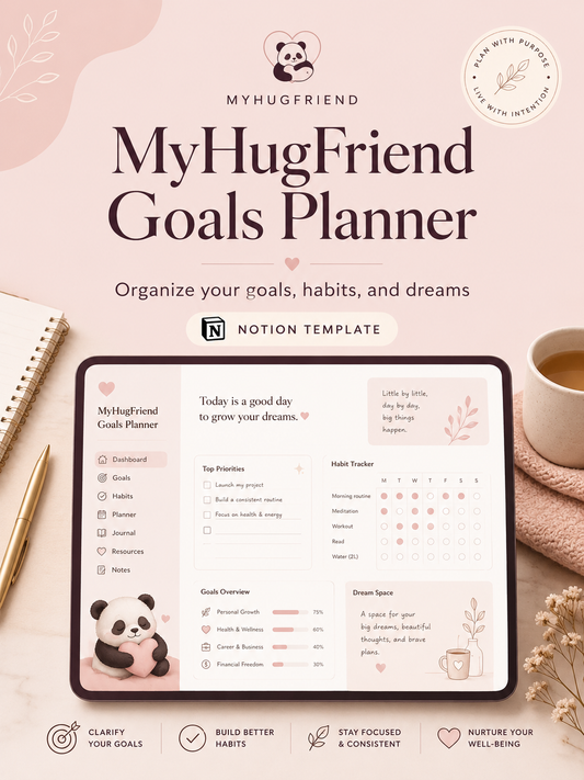 MyHugFriend Goals Planner