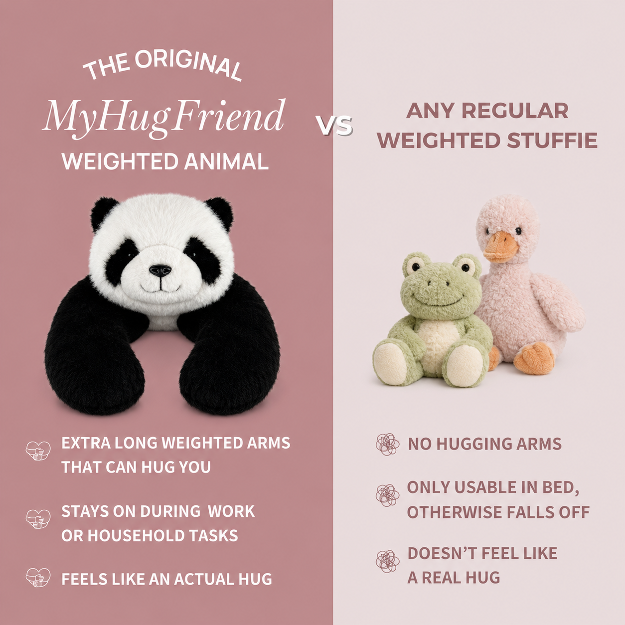 MyHugFriend Momo — The Weighted Panda That Hugs You Back
