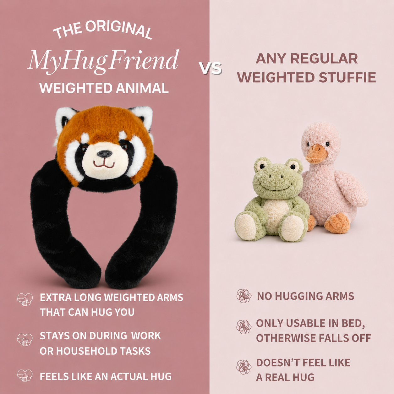MyHugFriend Rusty — The Weighted Red Panda That Keeps You Company