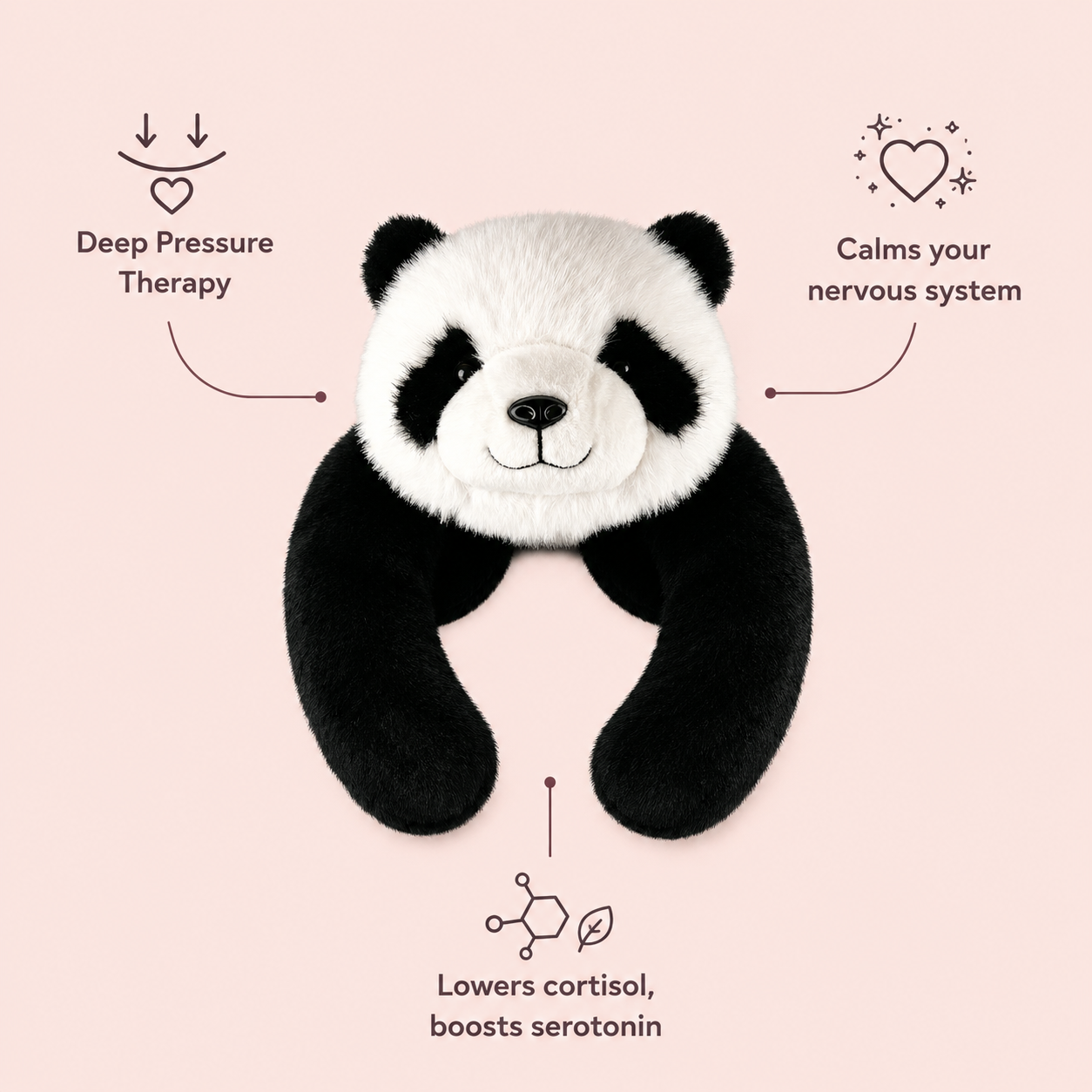 MyHugFriend Momo — The Weighted Panda That Hugs You Back